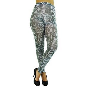 Black & White Swirled Tights